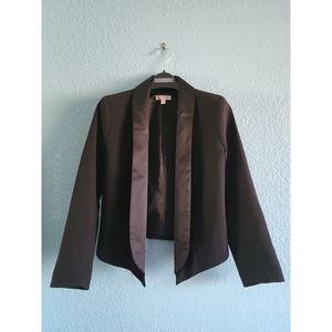 Silence + Noise | Satin Lined Tuxedo Style Open Blazer